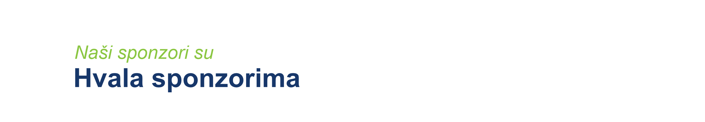 Zahvala sponzorima